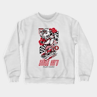 Skate hard, play hard skating Crewneck Sweatshirt